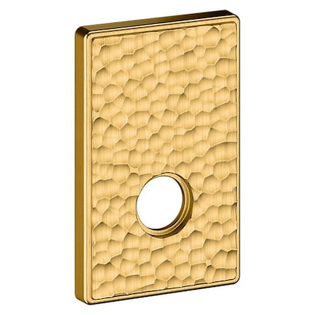 Baldwin Rectangular Lifetime Satin Brass Rosettes Lifetime Satin Brass 5042.044